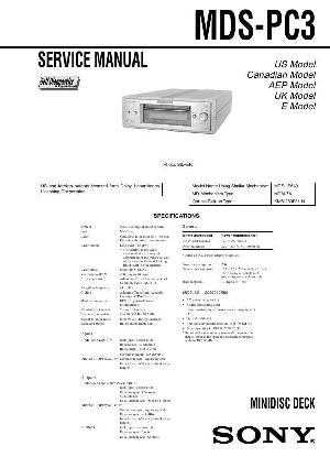 Сервисная инструкция Sony MDS-PC3 ― Manual-Shop.ru