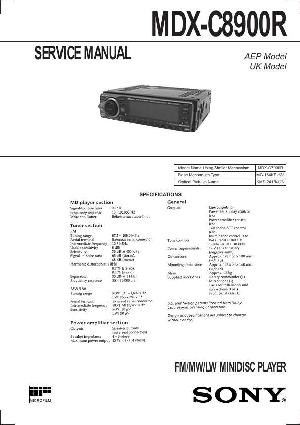 Сервисная инструкция Sony MDX-C8900R ― Manual-Shop.ru