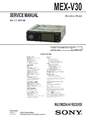 Сервисная инструкция Sony MEX-V30 ― Manual-Shop.ru