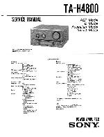 Сервисная инструкция Sony MHC-4800
