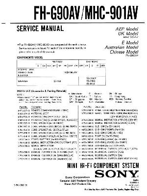 Сервисная инструкция Sony MHC-901AV ― Manual-Shop.ru