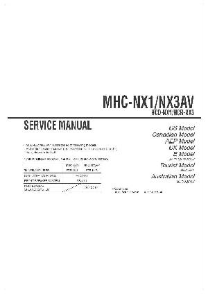 Сервисная инструкция Sony MHC-NX1AV, MHC-NX3AV  ― Manual-Shop.ru