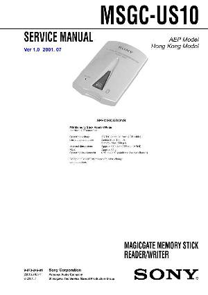 Сервисная инструкция Sony MSGC-US10 ― Manual-Shop.ru
