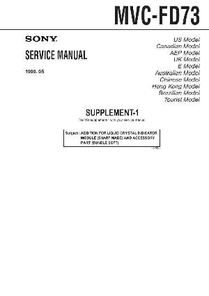 Сервисная инструкция Sony MVC-FD73 ― Manual-Shop.ru