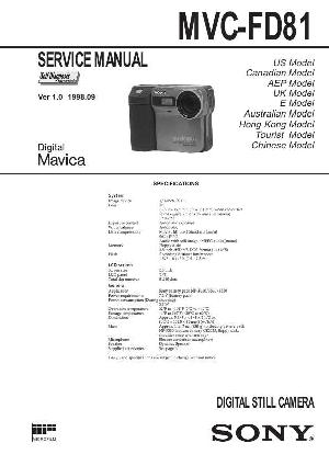 Сервисная инструкция Sony MVC-FD81 ― Manual-Shop.ru