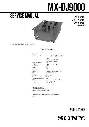 Сервисная инструкция Sony MX-DJ9000  ― Manual-Shop.ru