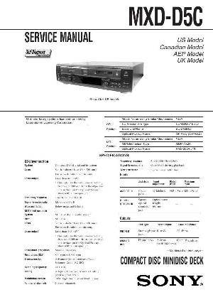 Сервисная инструкция Sony MXD-D5C ― Manual-Shop.ru