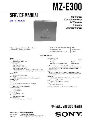 Сервисная инструкция Sony MZ-E300 ― Manual-Shop.ru