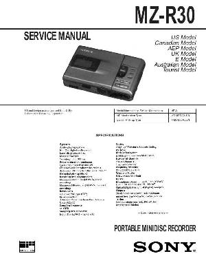 Сервисная инструкция Sony MZ-R30 ― Manual-Shop.ru