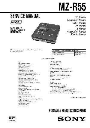 Сервисная инструкция Sony MZ-R55 ― Manual-Shop.ru