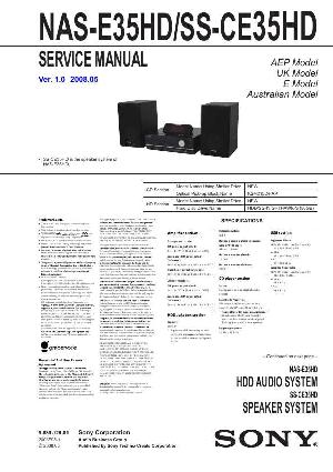 Сервисная инструкция Sony NAS-E35HD ― Manual-Shop.ru