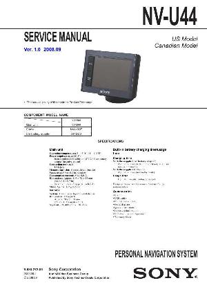 Сервисная инструкция Sony NV-U44 ― Manual-Shop.ru