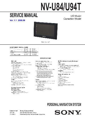 Сервисная инструкция Sony NV-U84, NV-U94T ― Manual-Shop.ru