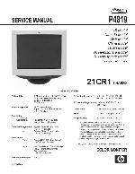 Сервисная инструкция Sony P-4819 (21CR1 chassis)