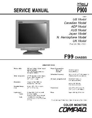 Сервисная инструкция Sony P-900 (F99 chassis) ― Manual-Shop.ru