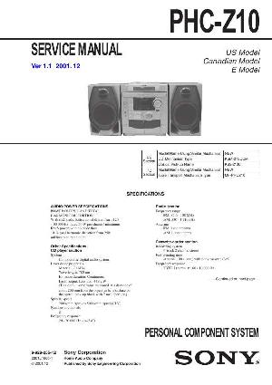 Сервисная инструкция Sony PHC-Z10 ― Manual-Shop.ru