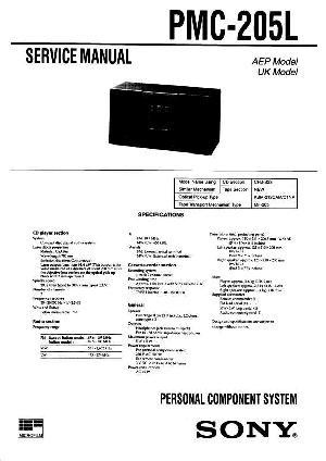 Сервисная инструкция Sony PMC-205L ― Manual-Shop.ru
