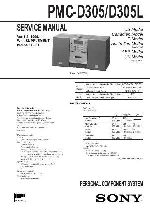 Сервисная инструкция Sony PMC-D305, PMC-D305L ― Manual-Shop.ru