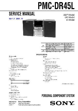 Сервисная инструкция Sony PMC-DR45L ― Manual-Shop.ru