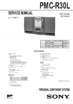 Сервисная инструкция Sony PMC-R30L ― Manual-Shop.ru