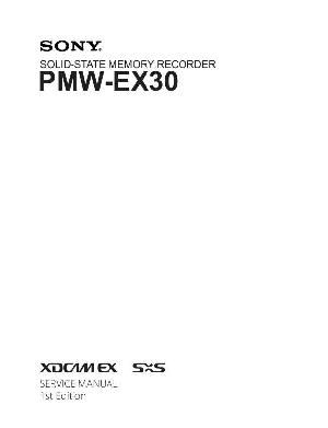 Сервисная инструкция Sony PMW-EX30 ― Manual-Shop.ru