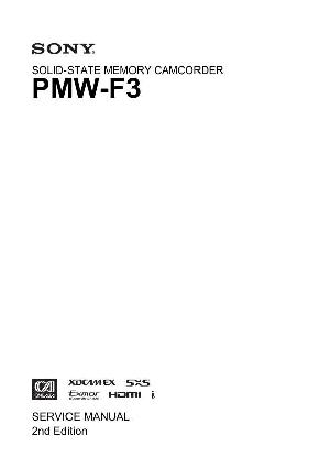 Сервисная инструкция Sony PMW-F3 ― Manual-Shop.ru