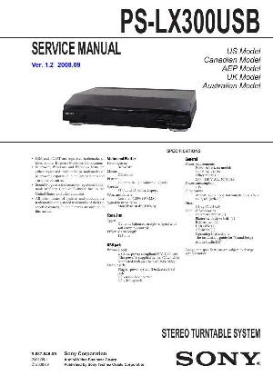 Сервисная инструкция Sony PS-LX300USB ― Manual-Shop.ru