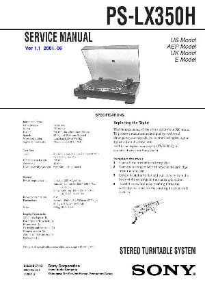 Сервисная инструкция Sony PS-LX350H ― Manual-Shop.ru