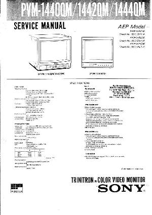 Сервисная инструкция Sony PVM-1440QM, PVM-1442QM, PVM-1444QM ― Manual-Shop.ru