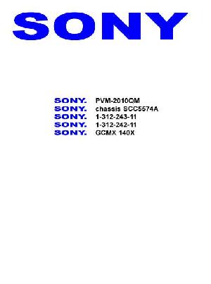 Сервисная инструкция Sony PVM-2010QM ― Manual-Shop.ru