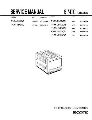 Сервисная инструкция Sony PVM-8042Q, 8045Q, 9042QM, 9045QM ― Manual-Shop.ru