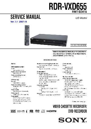 Сервисная инструкция Sony RDR-VXD655 ― Manual-Shop.ru
