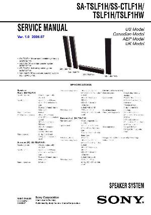 Сервисная инструкция Sony SA-TSLF1H  ― Manual-Shop.ru