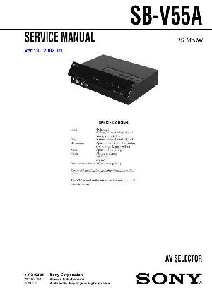 Сервисная инструкция Sony SB-V55A  ― Manual-Shop.ru