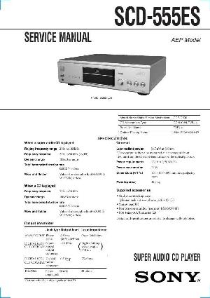 Сервисная инструкция Sony SCD-555 ― Manual-Shop.ru