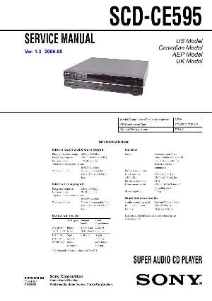 Сервисная инструкция Sony SCD-CE595 ― Manual-Shop.ru