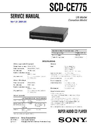 Сервисная инструкция Sony SCD-CE775 ― Manual-Shop.ru