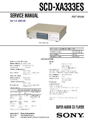Сервисная инструкция Sony SCD-XA333ES ― Manual-Shop.ru