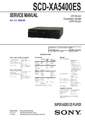 Сервисная инструкция Sony SCD-XA5400ES ― Manual-Shop.ru