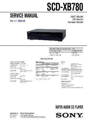 Сервисная инструкция Sony SCD-XB780 ― Manual-Shop.ru