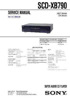 Сервисная инструкция Sony SCD-XB790 ― Manual-Shop.ru