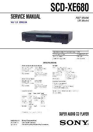 Сервисная инструкция Sony SCD-XE680 ― Manual-Shop.ru
