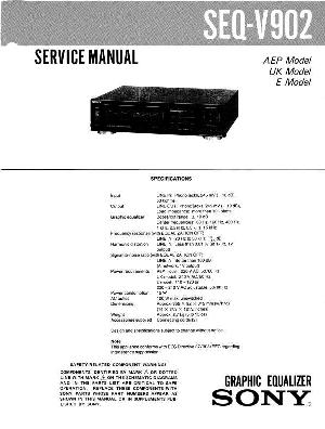 Сервисная инструкция Sony SEQ-V902 ― Manual-Shop.ru