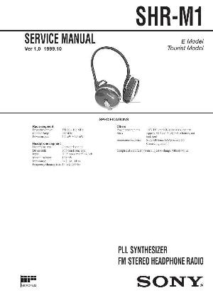 Сервисная инструкция Sony SHR-M1 ― Manual-Shop.ru