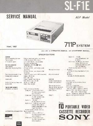 Сервисная инструкция Sony SL-F1E ― Manual-Shop.ru