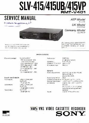 Сервисная инструкция Sony SLV-415, SLV-415UB, SLV-415VP ― Manual-Shop.ru