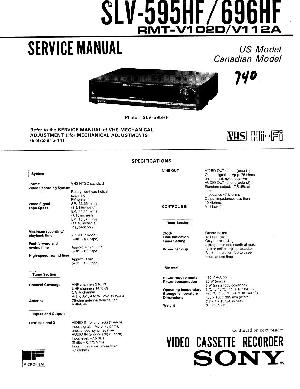 Сервисная инструкция Sony SLV-595HF, SLV-696HF ― Manual-Shop.ru