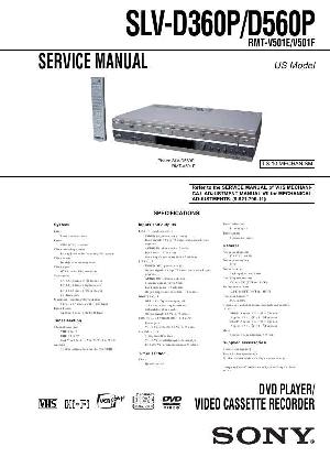 Сервисная инструкция Sony SLV-D360P, SLV-D560P ― Manual-Shop.ru
