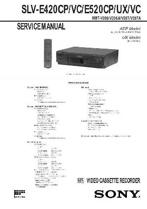 Сервисная инструкция Sony SLV-E420CP, SLV-E520CP/UX/VC ― Manual-Shop.ru