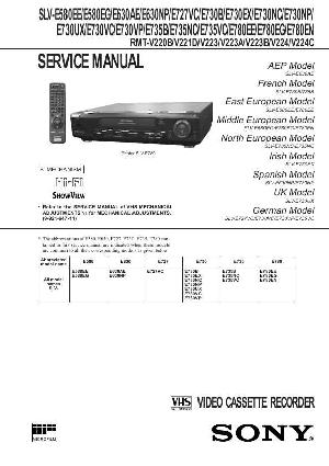 Сервисная инструкция Sony SLV-E580EE, SLV-E580EG, SLV-E630NP, SLV-E727VC, SLV-E730, SLV-E735, SLV-E780EE, SLV-E780EN ― Manual-Shop.ru